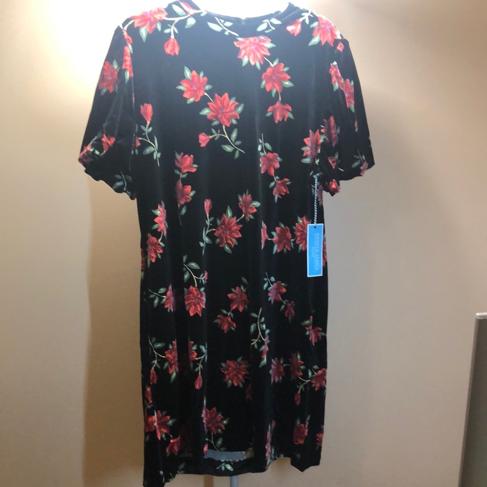 Floral Black Dress